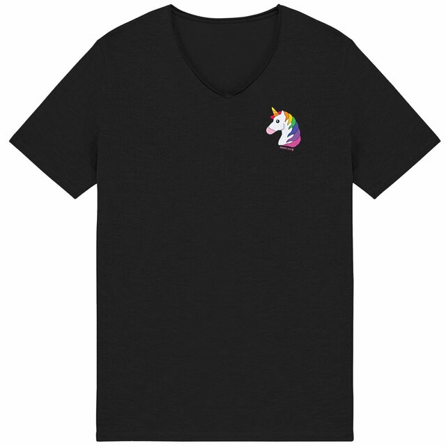 Einhorn Regenbogen - "Mens*" Slub T-Shirt - Image