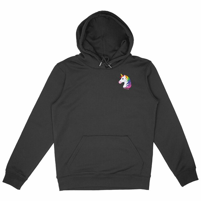 Einhorn Regenbogen - “Unisex*” Hoodie Metall Cord - Image