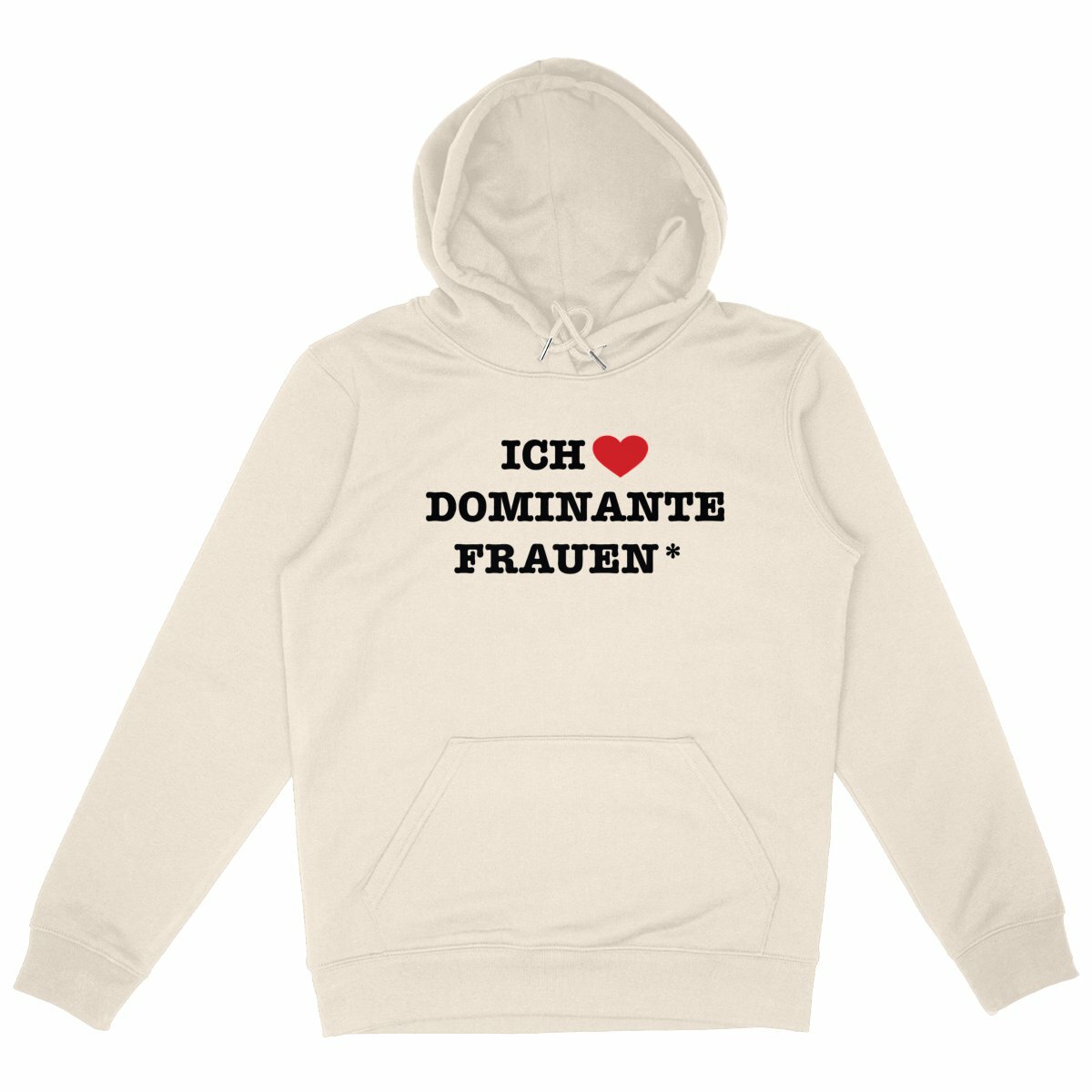  Ich liebe dominante Frauen* - “Unisex*” Hoodie Metall Cord 