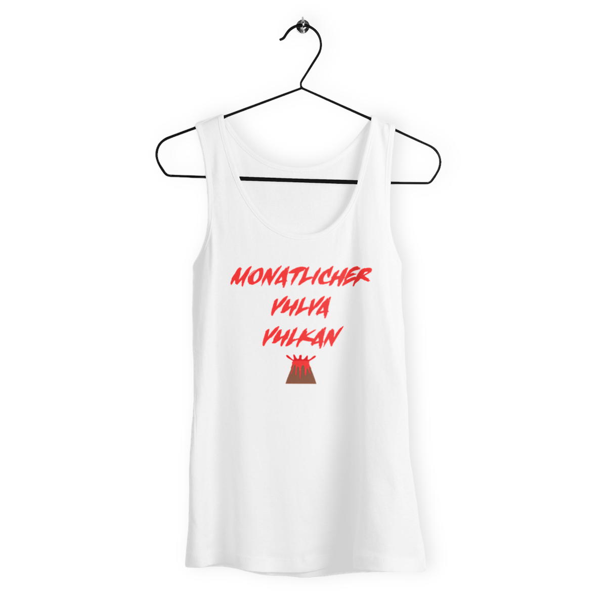 Monatlicher Vulva Vulkan -Loose fitting "womens*" tank top  