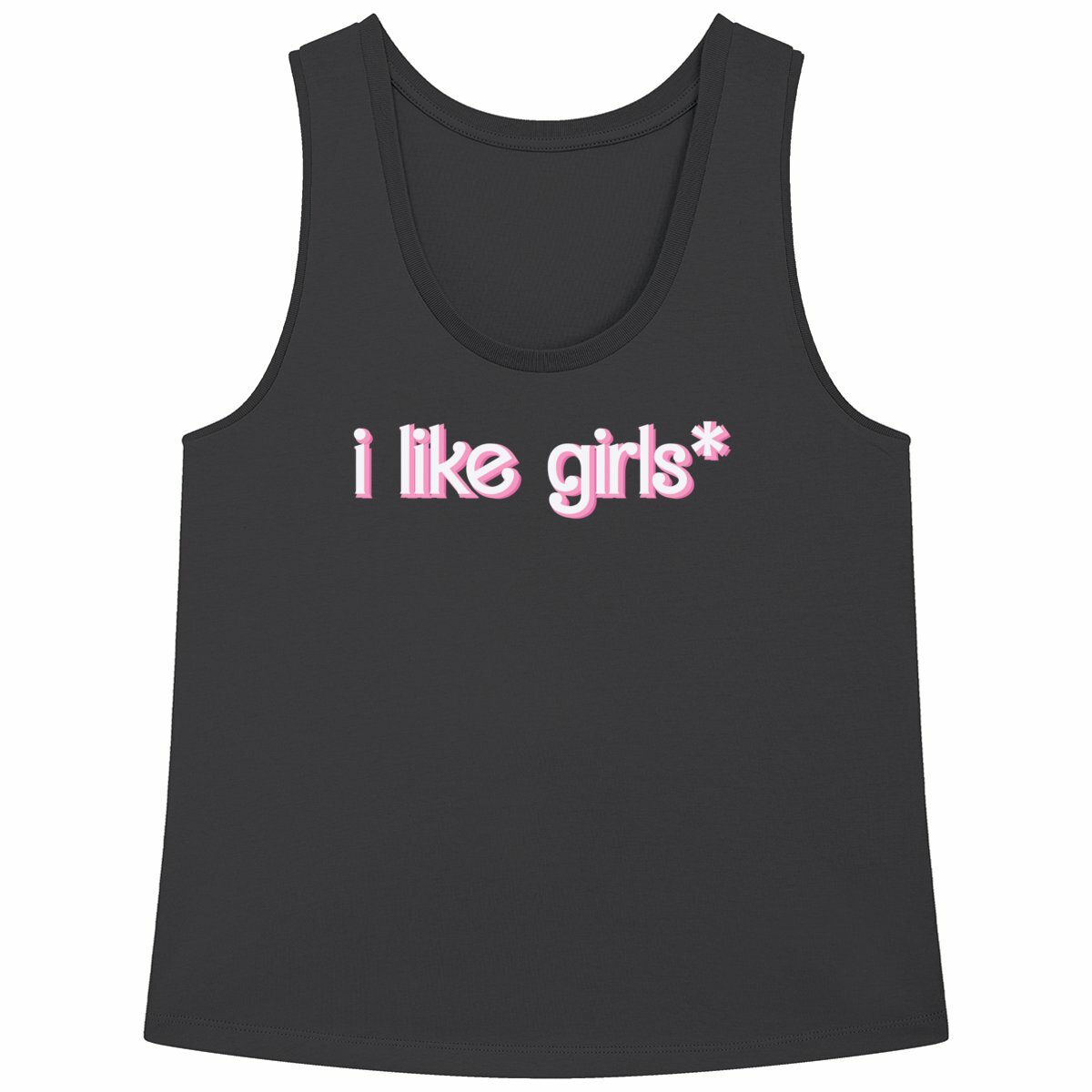 i like girls* - Loose fitting "womens*" tank top - Image