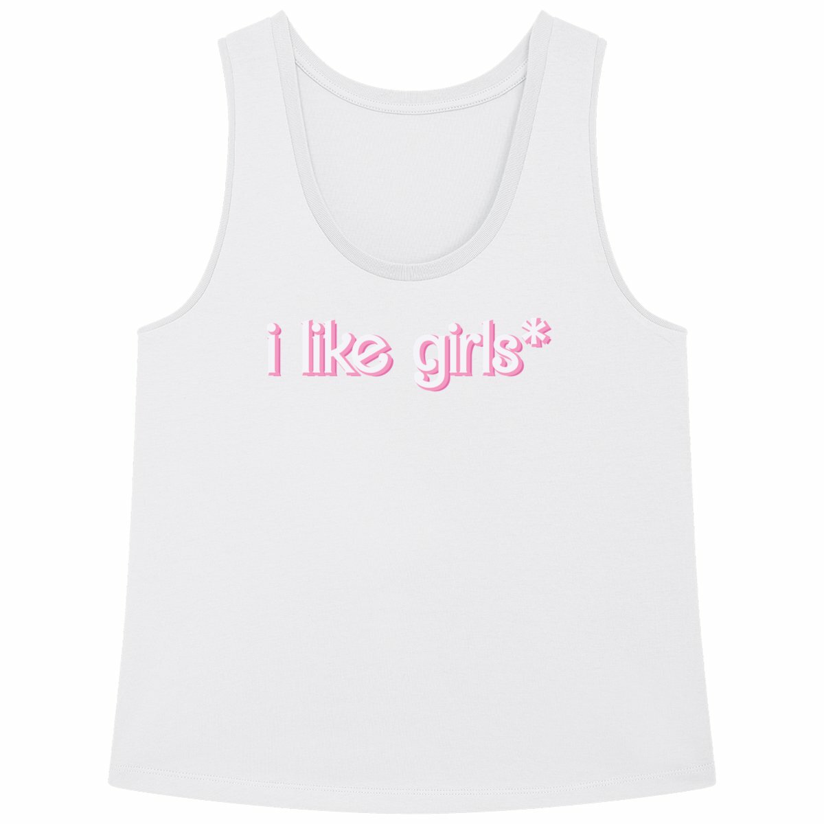 i like girls* - Loose fitting "womens*" tank top