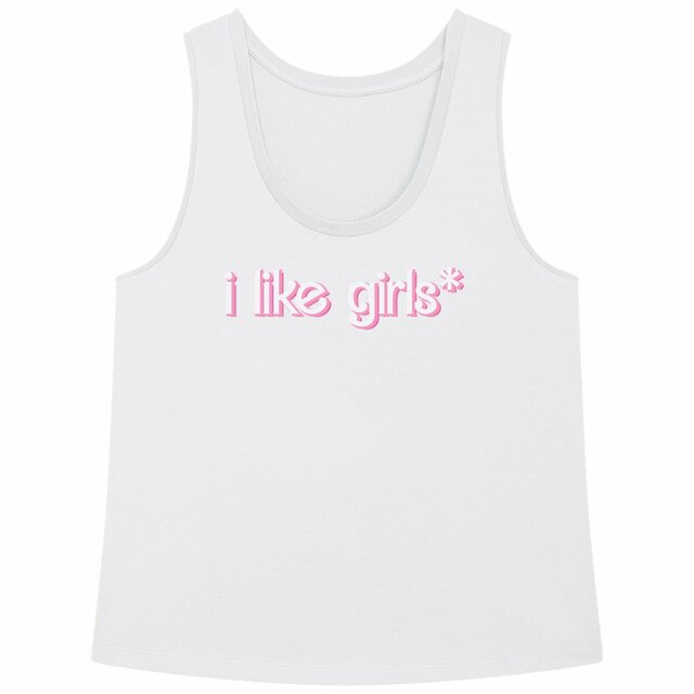 i like girls* - Loose fitting "womens*" tank top