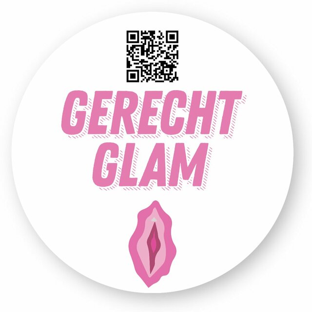 Gerecht Glam Sticker weiß