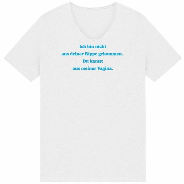 Ich bin nicht aus deiner Rippe gekommen. - "Mens*" slub T-Shirt 