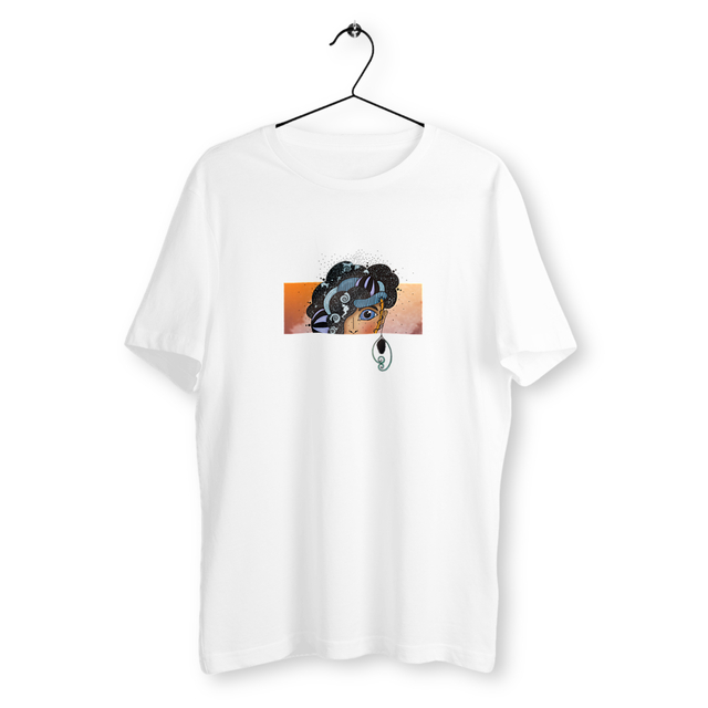 Image back T-shirt Unisexe léger, Fils de la lune - (Haut tête)