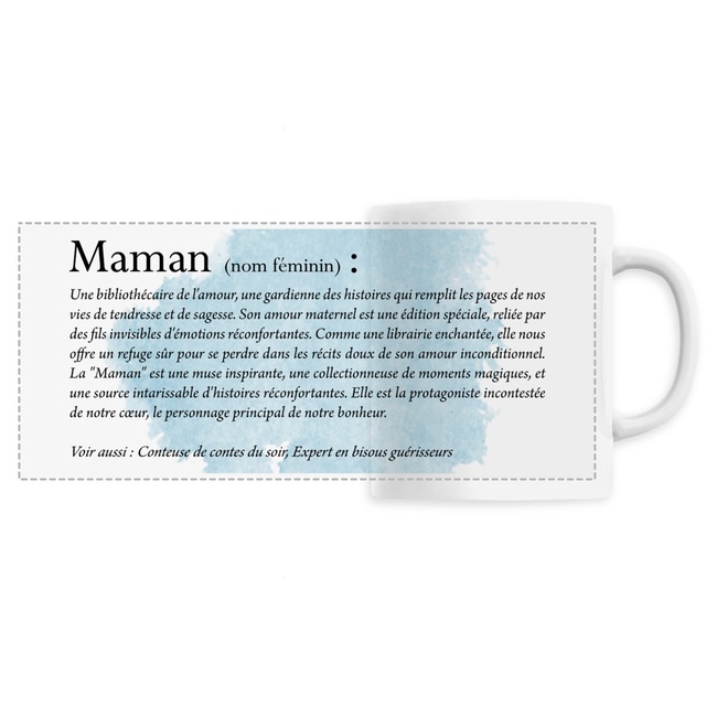 Image front Mug céramique : Maman, définition