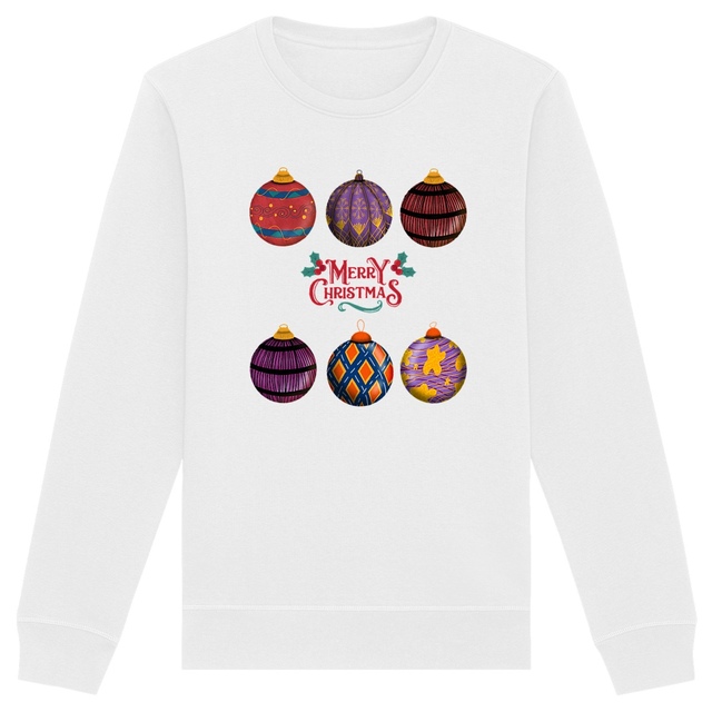 Image back Sweat-shirt Unisexe : Merry Christmas