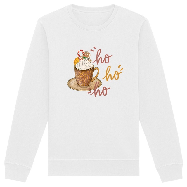 Image back Sweat-shirt Unisexe : Boisson chaude, ho, ho, ho