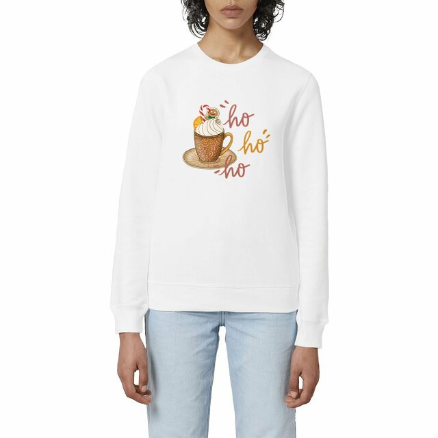 Image front Sweat-shirt Unisexe : Boisson chaude, ho, ho, ho