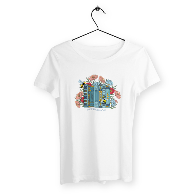 Image back T-Shirt Femme : La bibliothèques des Abeilles