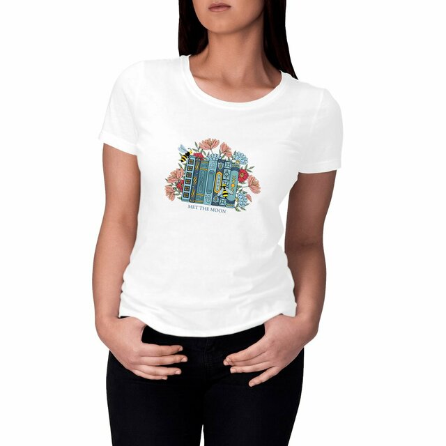 Image front T-Shirt Femme : La bibliothèques des Abeilles