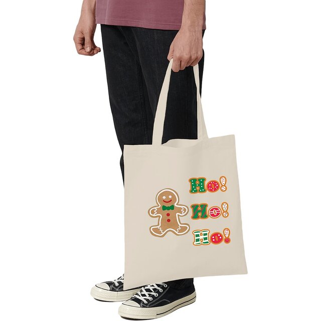 Image front Totebag : Ho, ho, ho crie le biscuit