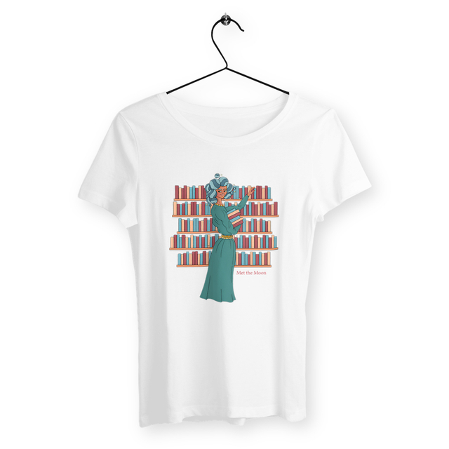 Image back T-shirt Femme : Librairie de la lune