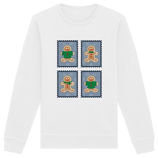 Image back Sweat-shirt Unisexe : Timbres de Noël