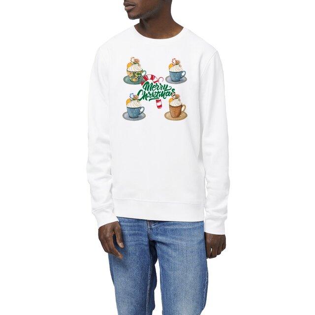 Image front Sweat-shirt Unisexe : Mugs de Noël