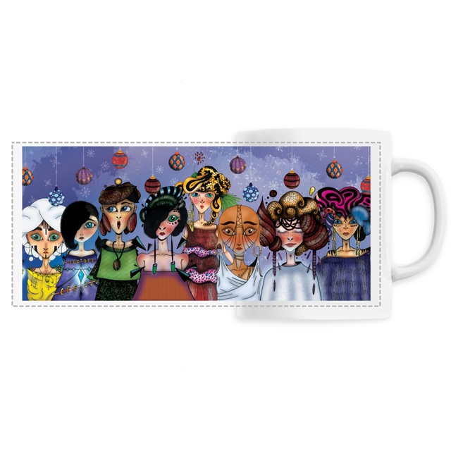 Image front Mug : Les filles de la lune à Noël