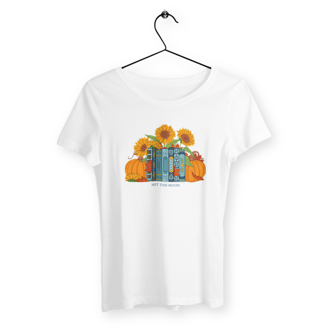 Image back T-shirt Femme : Lectures d'automne