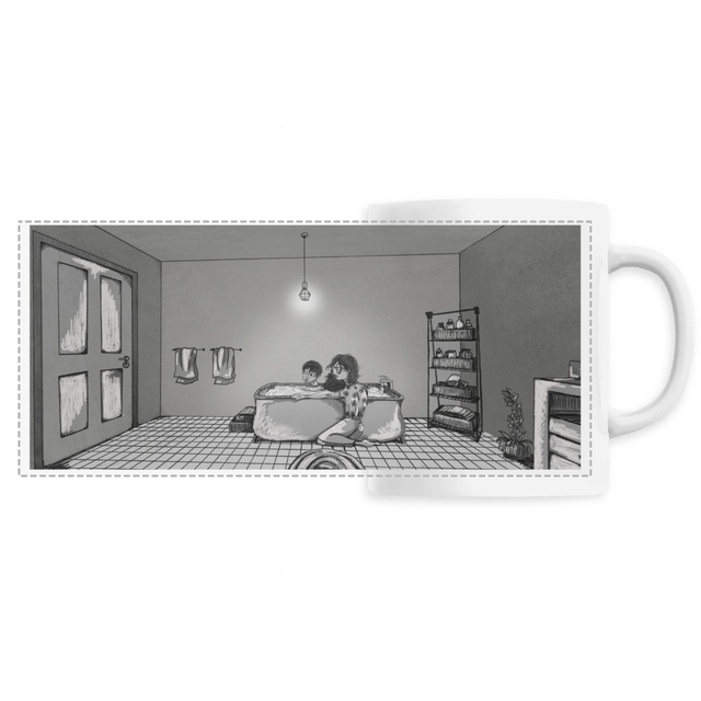 Image front Mug céramique : Élisabeth et Siméon.. 