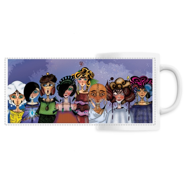 Image front Mug céramique : Toutes les filles de la lune