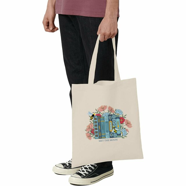 Image front Totebag : La bibliothèques des Abeilles