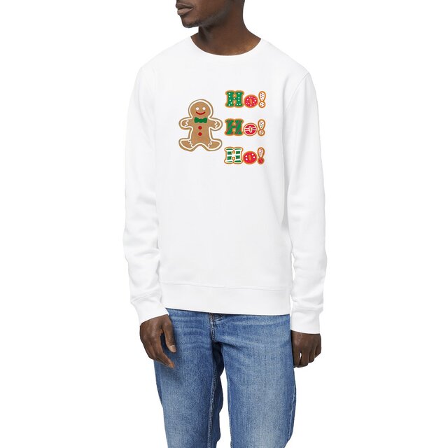 Image front Sweat-Shirt : Ho, Ho, Ho crie le pain d'épice