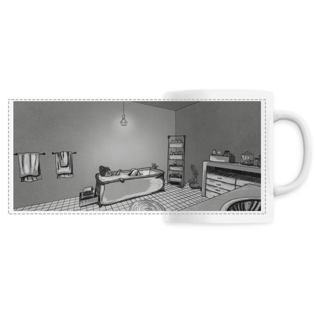 Image front Mug : Élisabeth dans son bain