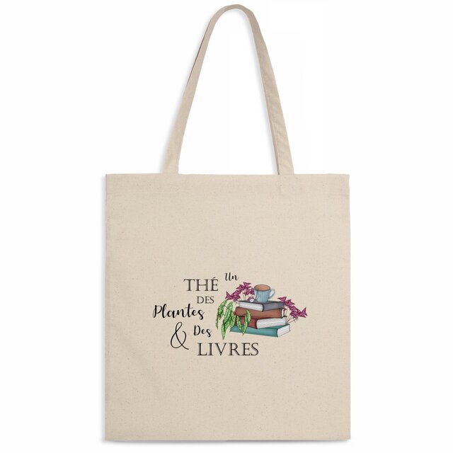 Image back Totebag : Un thé des plantes et des livres