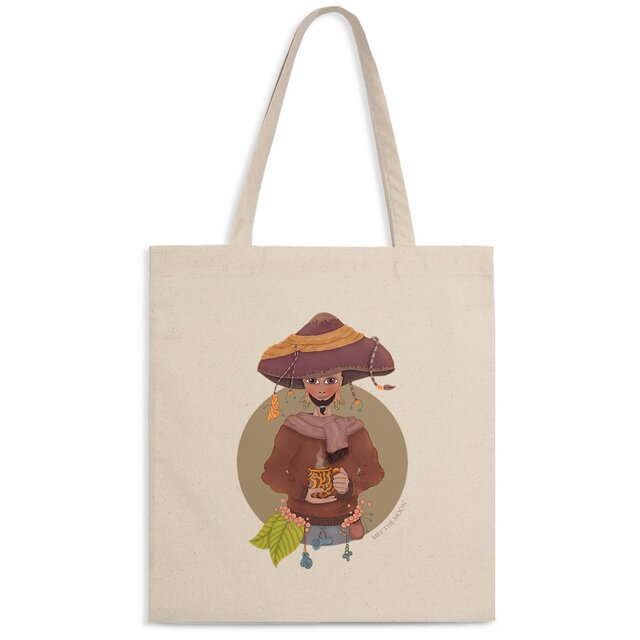 Image back Totebag : L'homme champimoon