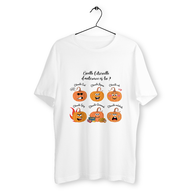 Image back T-shirt Unisexe : Quelle citrouille d'automne es-tu ? 