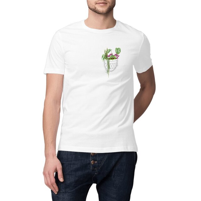 Image front T-shirt Unisexe léger : Poche pleine de Plantes
