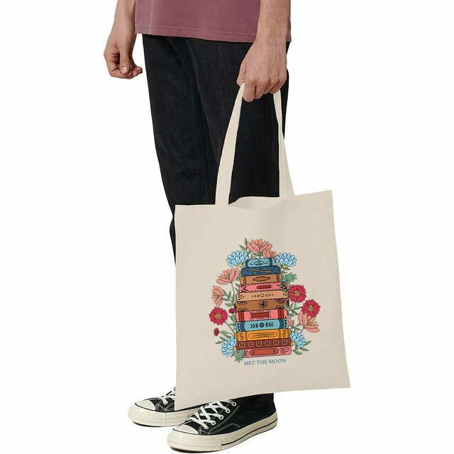 Image front Totebag : Livres en Fleurs