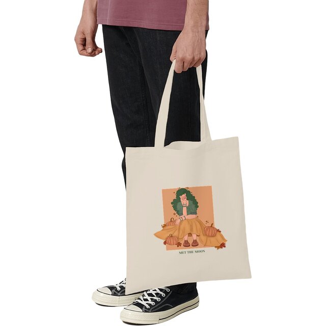 Image front Totebag : La fille à la robe de citrouille 