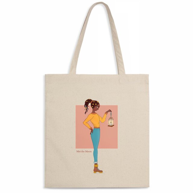 Image back Totebag : La fille et la lanterne