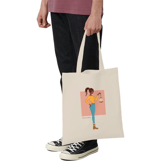 Image front Totebag : La fille et la lanterne