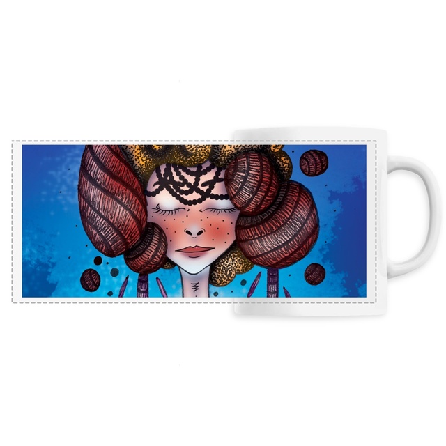 Image front Mug céramique : Fille de la lune