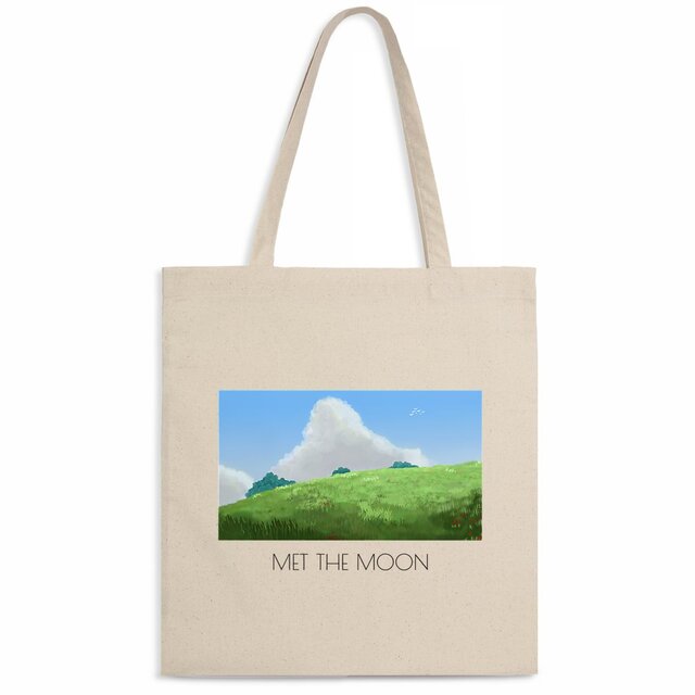 Image back Totebag : Paysage inspiré Ghibli