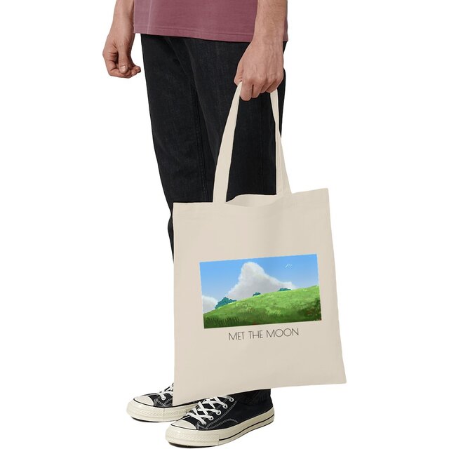 Image front Totebag : Paysage inspiré Ghibli