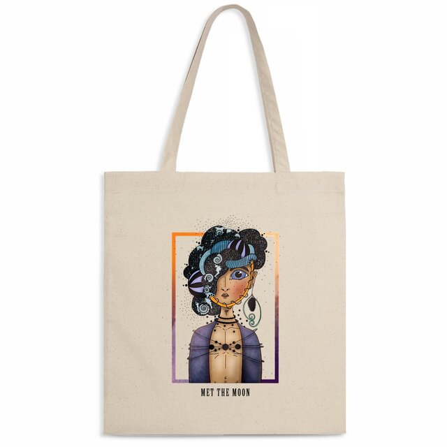 Image back Totebag : Fils de la lune ( Fond rectangle ) 