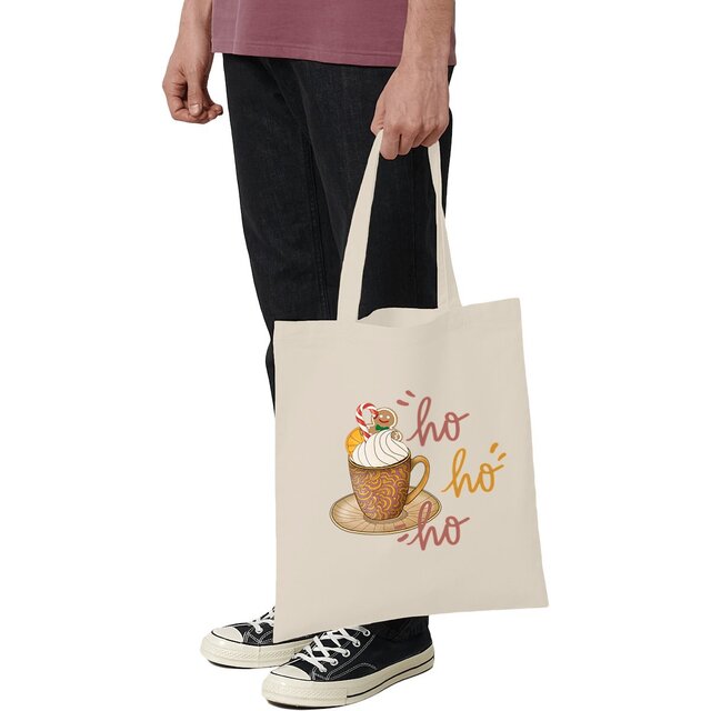 Image front Totebag : Boisson chaude, Ho ho ho