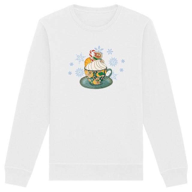 Image back Sweat-Shirt : Boisson chaude de Noël