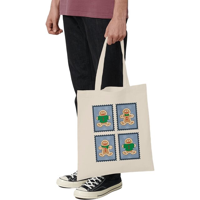 Image front Totebag : Timbres de Noël