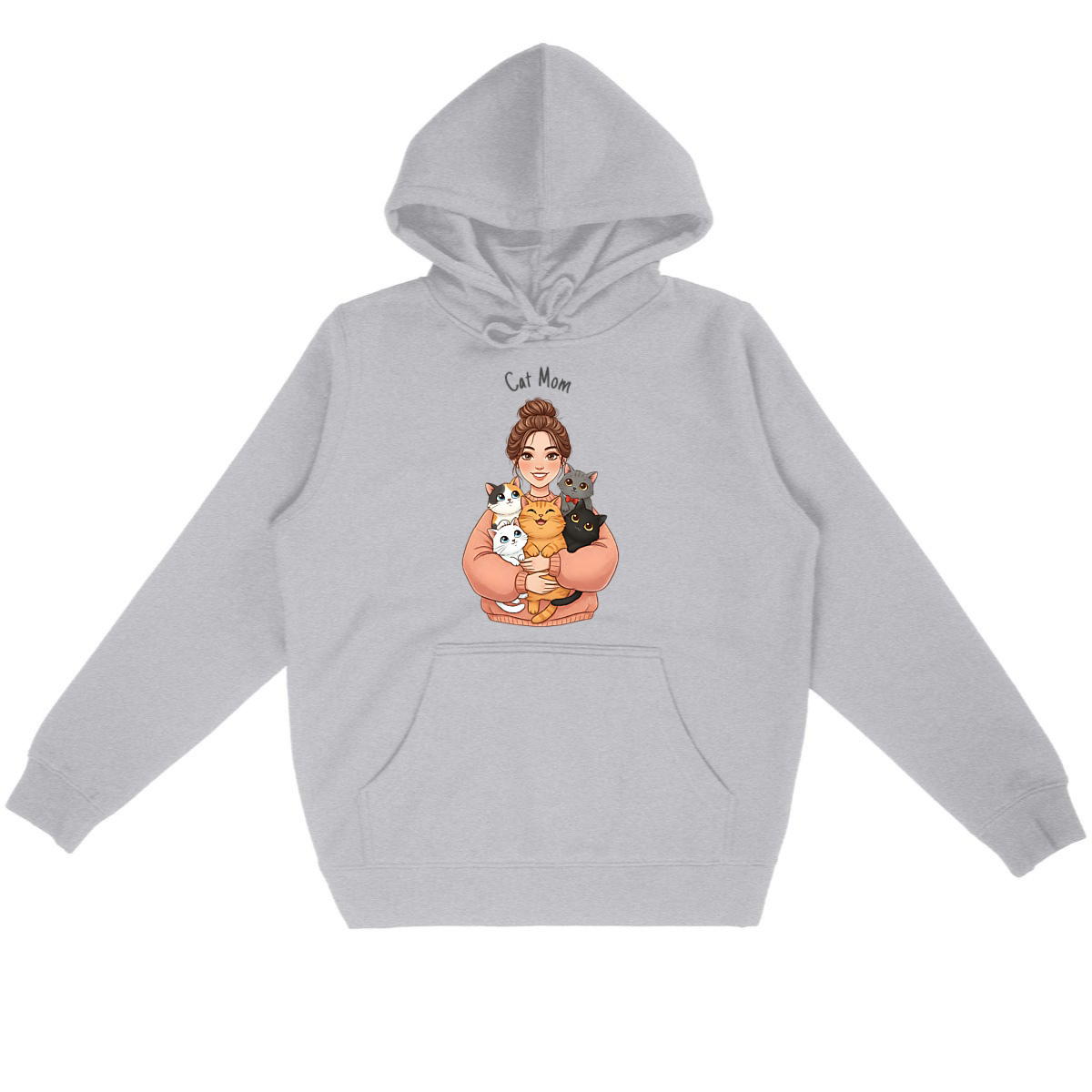 Image back Sweat Cat Mom Unisexe look moderne