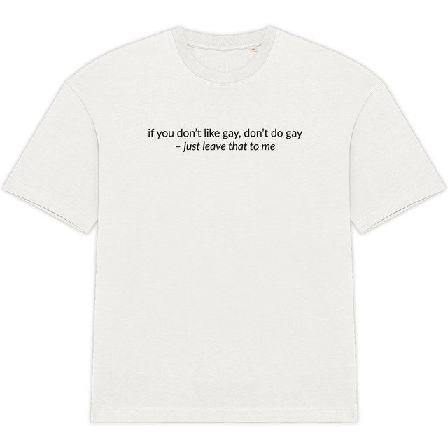 Unisex oversized t-shirt - "Don't"