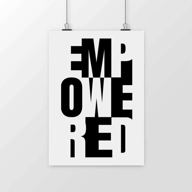 Vertical poster - "Empowered"