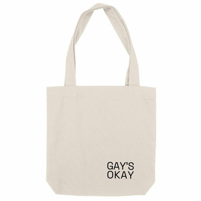 Heavy totebag - "GAY'S OKAY"