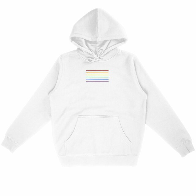 Unisex Lightweight Hoodie - Striped Pride