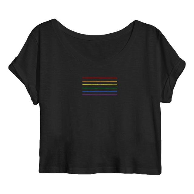 Women's crop top - Striped Pride - Image