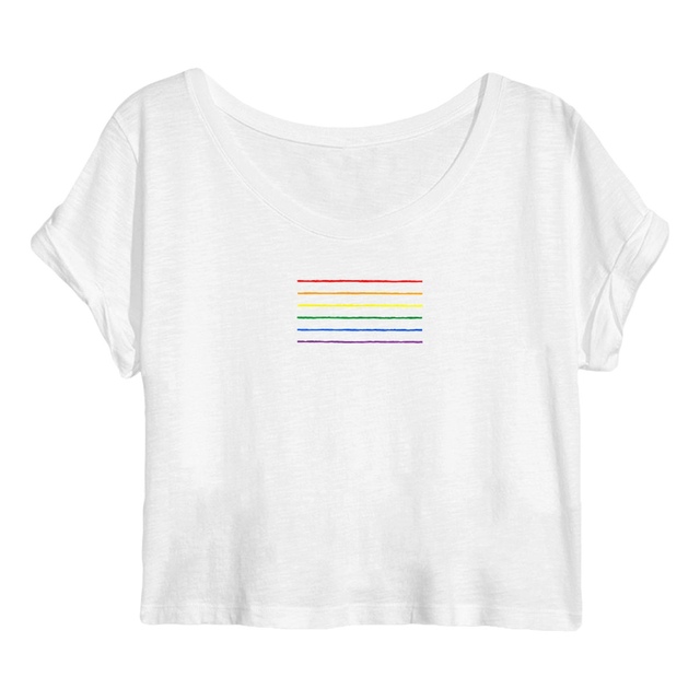 Women's crop top - Striped Pride