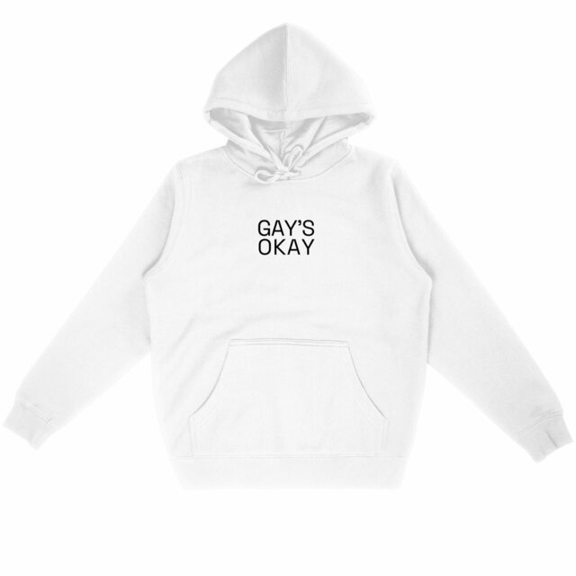 Unisex Lightweight Hoodie - "GAY'S OKAY"